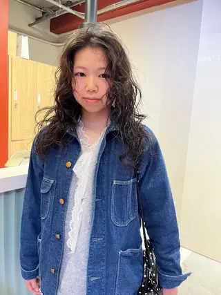 パーマ レイヤーカット🍏 オリーブ/ののかのヘアスタイル
