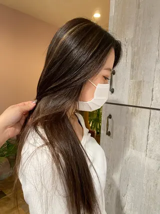 ロング カラー 似合わせレイヤー/ Wカラー🧸こころのヘアスタイル