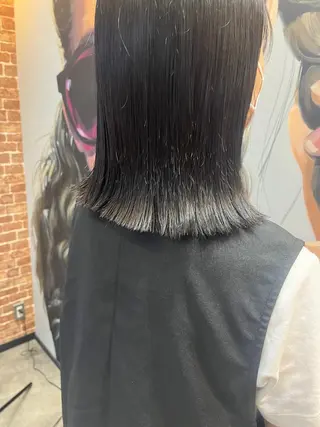 ミディアム カラー パーマ ヘアアレンジ メンズ キッズ ネイル マツエク・マツパ アイブロウ 久木原 ゆりのヘアスタイル