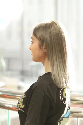 セミロング 髪質改善酸性縮毛矯正 酸性ストレート◎鈴木のヘアスタイル