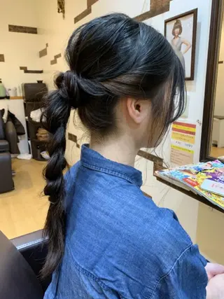 ロング カラー サトウ シューイチのヘアスタイル