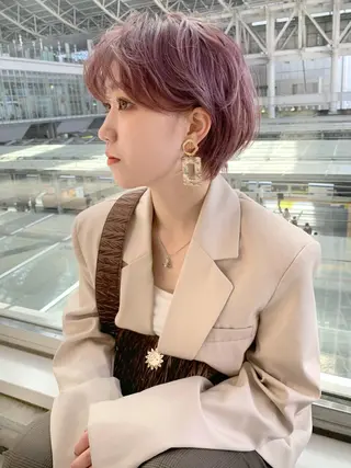 ショート 福山 晴香のヘアスタイル