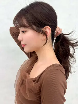 セミロング カラー 🇰🇷韓国ヘア★ 副店長.쿠리타⭐︎のヘアスタイル