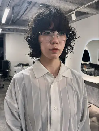 ショート パーマ 新宿/髪質改善/ レイヤー/サカキのヘアスタイル