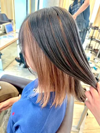 カラー ヘアメ🎀推しカラー 🥣横浜/しほ🧸のヘアスタイル