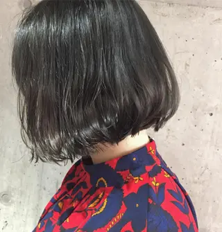 ショート カラー パーマ ヘアアレンジ メンズ キッズ ネイル マツエク・マツパ 韓国風×透明感カラー 髪質改善オタベシンヤのヘアスタイル