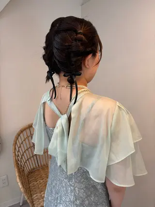 ミディアム ヘアアレンジ 倉田 光希のヘアスタイル