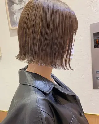 ミディアム カラー 似合わせボブ🌟 艶髪特化💗村松優斗のヘアスタイル