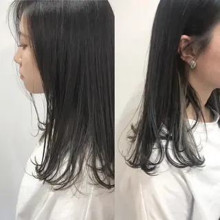 セミロング カラー ヘアアレンジ 嶋佐 昌大 シマサマオのヘアスタイル