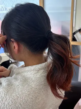 ロング カラー キッズ 優李 ゆうり‪のヘアスタイル