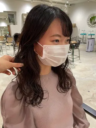 セミロング パーマ 🪐ナチュラルモード ヘア🪐honokaのヘアスタイル