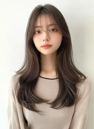 セミロング 【美髪矯正特化】 ズケヤマのヘアスタイル