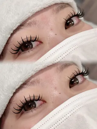 マツエク・マツパ 🤍束感マツエク /難波/moe/🤍のマツエク・マツパデザイン