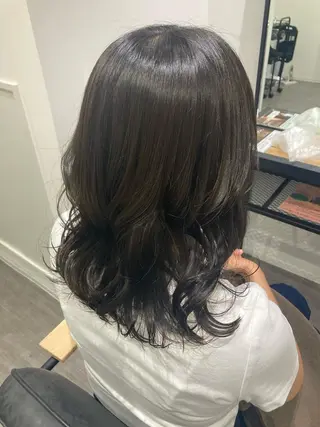 ミディアム カラー ミルクティー量産💙 💙ブリーチ特化💙のヘアスタイル