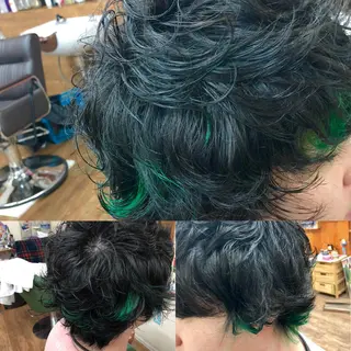 ショート カラー パーマ メンズ kou艶髪師色髪師 こう 艶髪師色髪師のヘアスタイル