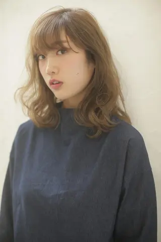 ミディアム 美髪形成！色素改善！ 秋田　和輝のヘアスタイル
