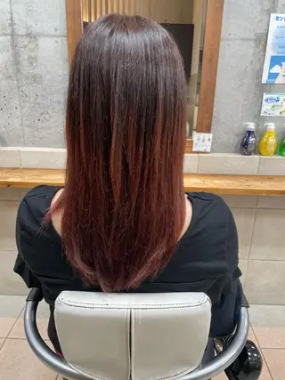 セミロング カラー 鈴木 皆斗のヘアスタイル