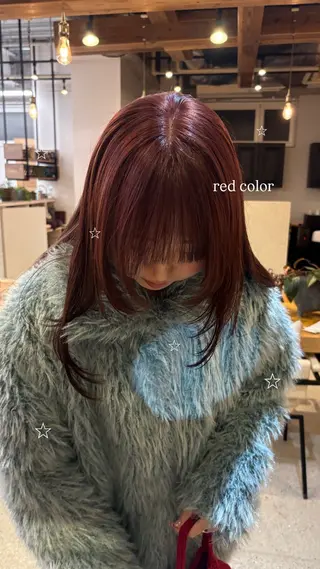 カラー 🎀RAMU🎀 暖色カラー/透明感のヘアスタイル