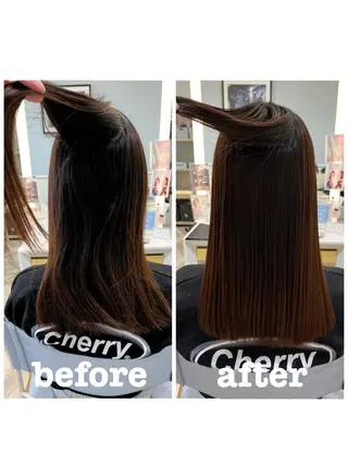 セミロング 縮毛矯正/ 似合わせ/古津遼平のヘアスタイル