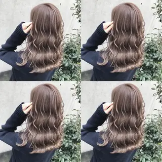 セミロング カラー ヘアアレンジ TAKUMAブリーチ /切りっぱなし🪽のヘアスタイル
