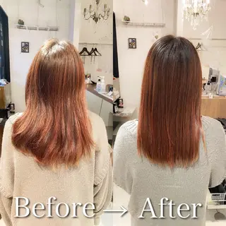 セミロング 髪質改善特化 安東駿介のヘアスタイル