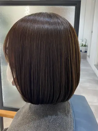 ミディアム ✨似合わせボブ✨ 縮毛矯正のヘアスタイル