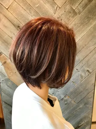 ショート カラー 髪質改善＆艶カラー Zina💋池袋のヘアスタイル
