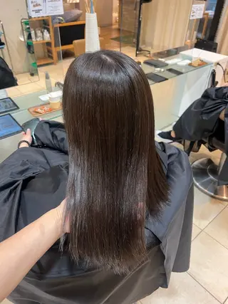 ロング カラー 竹添 有梨沙のヘアスタイル