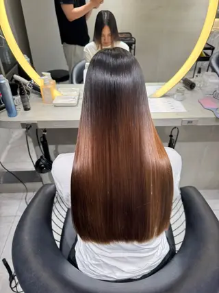 ロング レイヤー/縮毛矯正 のマスター【タケル】のヘアスタイル