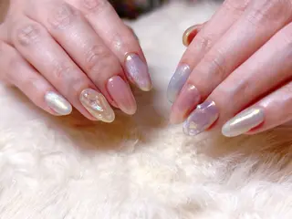 ネイル BLUE【ブルー】所属・NARUMI HYODOのネイルデザイン