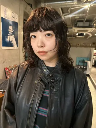 ミディアム パーマ 斎藤祐樹 /レイヤー/パーマのヘアスタイル