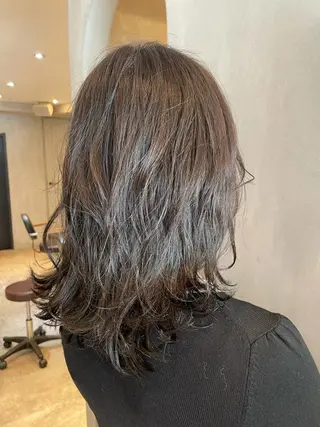 ミディアム 複雑履歴に対応ブリー チ無しダブルカラーのヘアスタイル