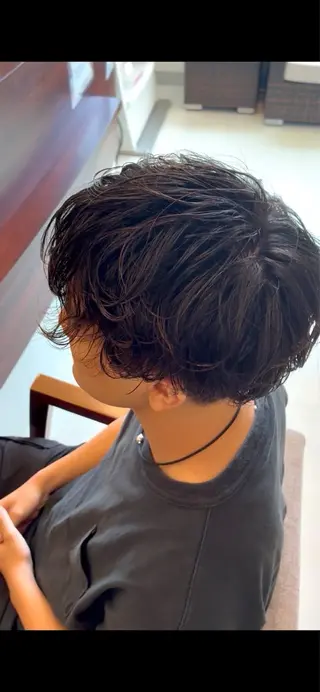 ショート パーマ メンズ 齊藤 聖輝のヘアスタイル