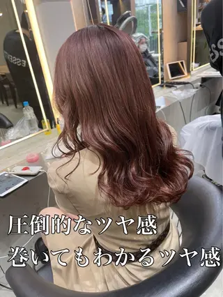 ミディアム 縮毛矯正×艶髪カラー 髪質改善/三ツ木のヘアスタイル