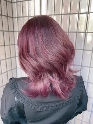 ミディアム 原 千景のヘアスタイル