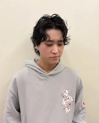 パーマ メンズ 【似合わせカット】 谷口海斗のヘアスタイル
