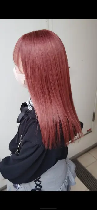 セミロング カラー 髪質改善.縮毛矯正 ×韓国ヘアyukiのヘアスタイル