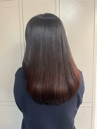 🎀韓国レイヤー/ 🫧暖色/暗髪カラーのヘアスタイル