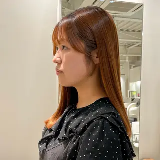 ロング 安西 香利奈のヘアスタイル