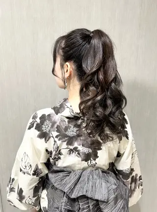 ロング ヘアアレンジ ヘアセット専門店 Rのヘアスタイル