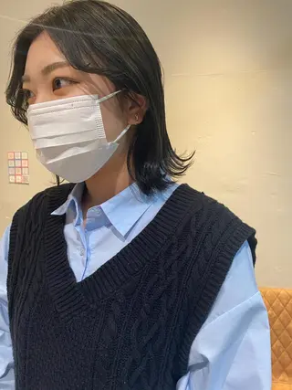 ミディアム カラー RISAKO レイヤーカット🎀のヘアスタイル