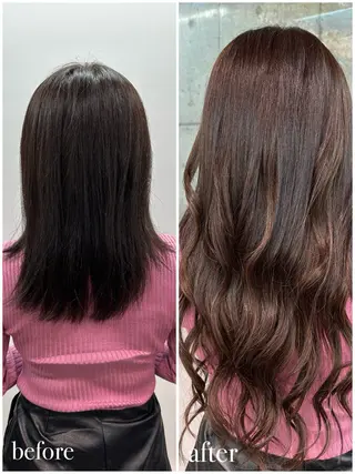 ロング エクステ🌟カラー 🌟エリア最安値🌟のヘアスタイル