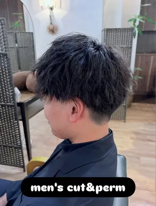 ミディアム パーマ メンズ Stastny by Lumi 日ノ出町店【スチャスティニーバイルミ】所属・メンズ特化美容師/ スチャスティニーのヘアスタイル