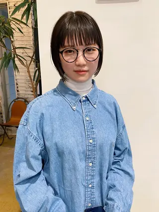 ミディアム カラー 🌈村松滉太髪質改善 レイヤーカット🌈のヘアスタイル