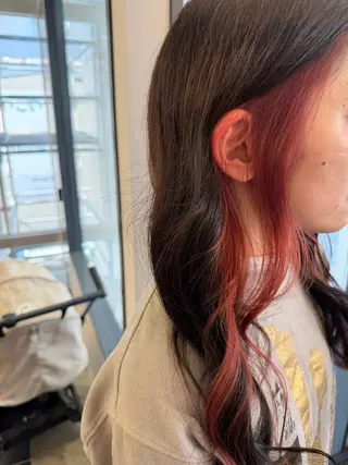 ロング EARTH 浦和店所属・🌱赤み消しカラー /橋本 舞羽🌱のヘアスタイル
