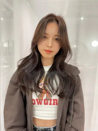 ロング 韓国ヘア🕊村上 ののこ🕊のヘアスタイル