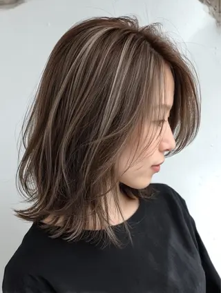 ミディアム 蒔田 翔大のヘアスタイル