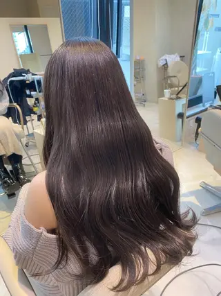 ロング カラー ボブ/ミニボブ 透明感カラーkadoのヘアスタイル