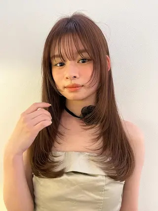 ロング カラー SOYON 🤍CHIZU🤍.のヘアスタイル