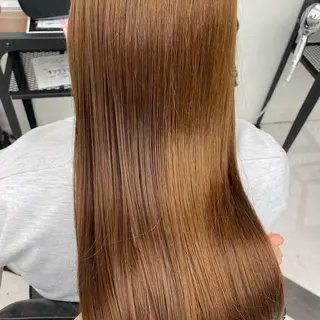 ミディアム カラー パーマ ヘアアレンジ メンズ キッズ ネイル マツエク・マツパ アイブロウ mona/ ストレートスタイル✨のヘアスタイル